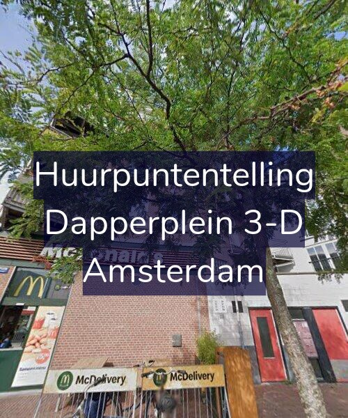 Foto gevel Huurpuntentelling voor Dapperplein 3-D, Amsterdam
