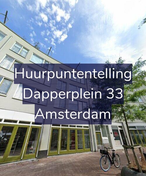 Foto gevel Huurpuntentelling voor Dapperplein 33, Amsterdam