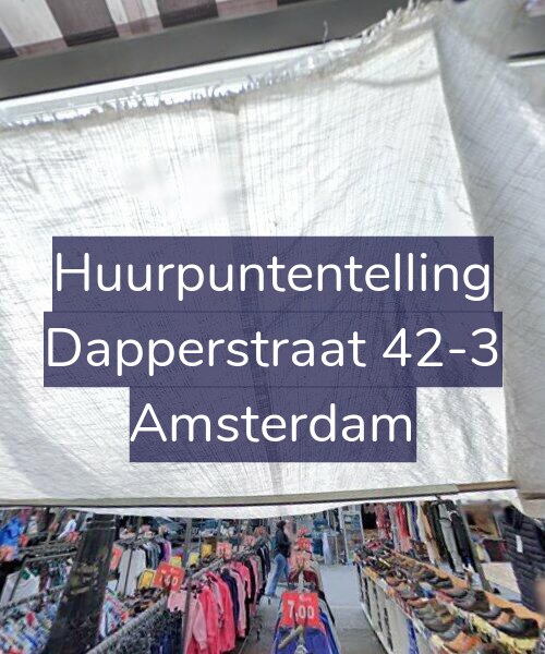 Foto gevel Huurpuntentelling voor Dapperstraat 42-3, Amsterdam