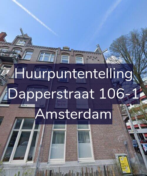 Foto gevel Huurpuntentelling voor Dapperstraat 106-1, Amsterdam