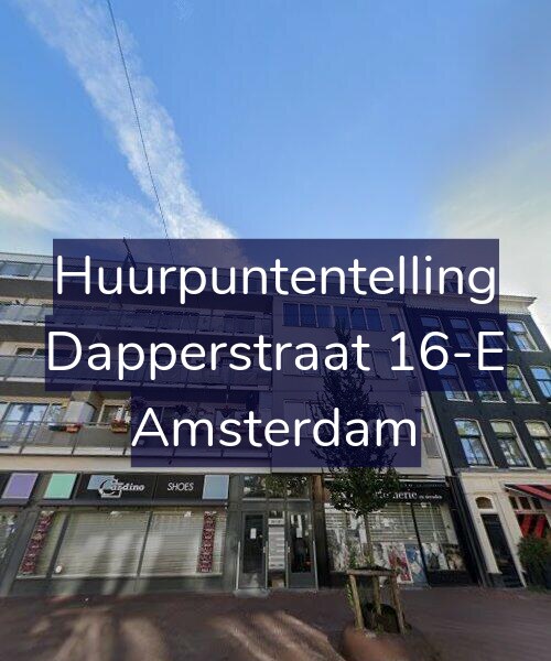 Foto gevel Huurpuntentelling voor Dapperstraat 16-E, Amsterdam