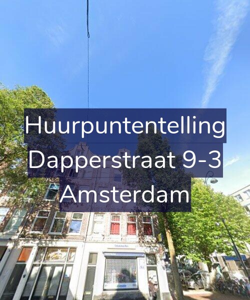 Foto gevel Huurpuntentelling voor Dapperstraat 9-3, Amsterdam