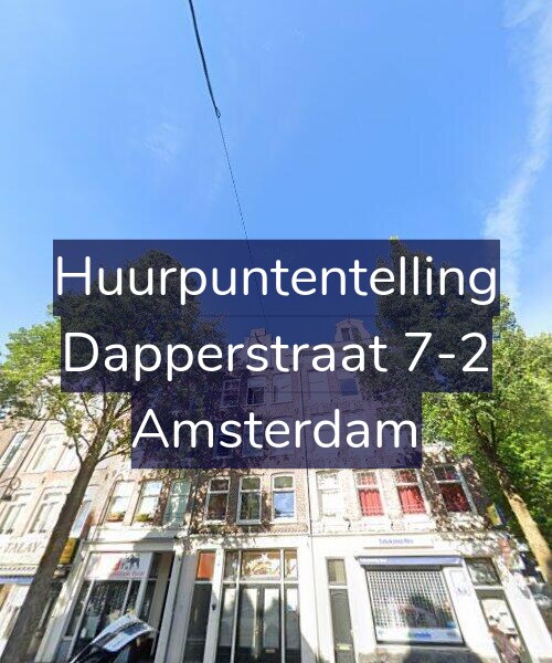 Foto gevel Huurpuntentelling voor Dapperstraat 7-2, Amsterdam