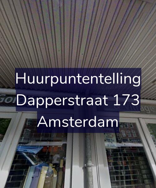 Foto gevel Huurpuntentelling voor Dapperstraat 173, Amsterdam