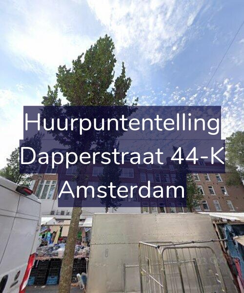 Foto gevel Huurpuntentelling voor Dapperstraat 44-K, Amsterdam