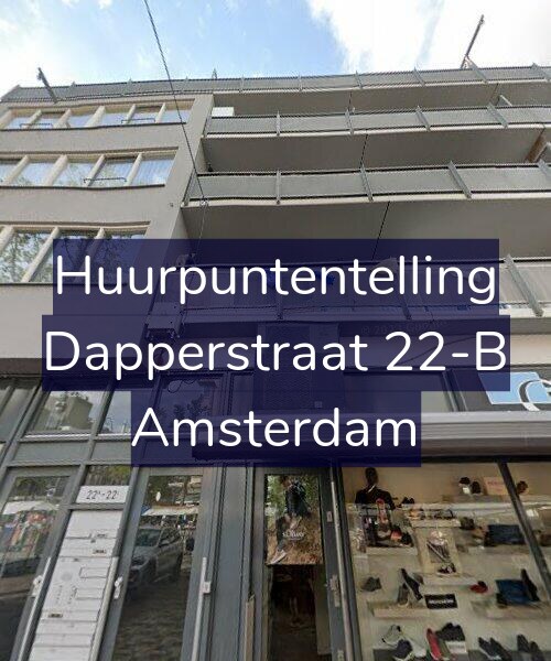 Foto gevel Huurpuntentelling voor Dapperstraat 22-B, Amsterdam
