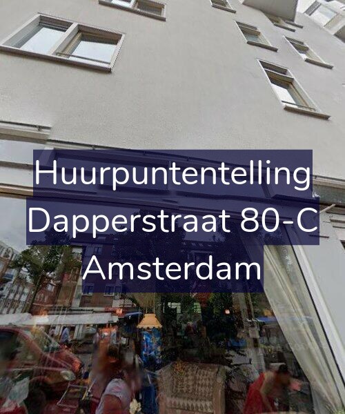 Foto gevel Huurpuntentelling voor Dapperstraat 80-C, Amsterdam