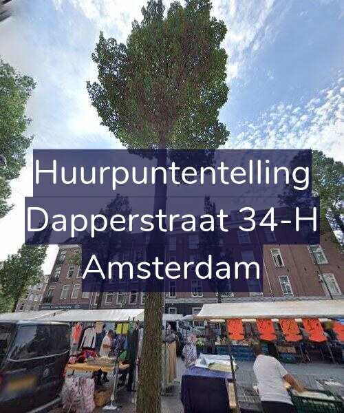 Foto gevel Huurpuntentelling voor Dapperstraat 34-H, Amsterdam