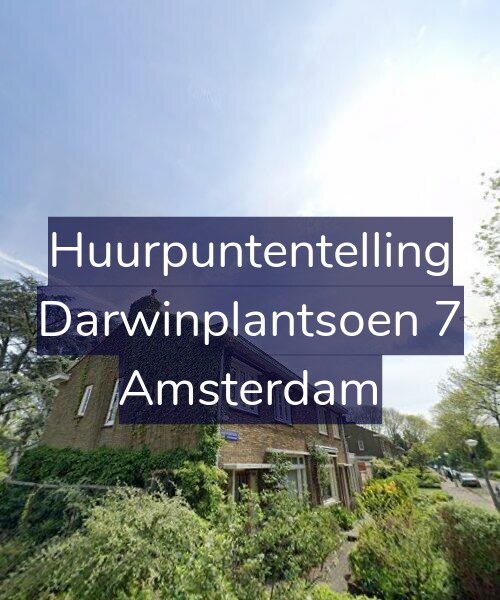 Foto gevel Huurpuntentelling voor Darwinplantsoen 7, Amsterdam
