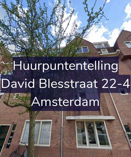 Foto gevel Huurpuntentelling voor David Blesstraat 22-4, Amsterdam