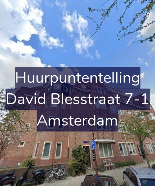 Foto gevel Huurpuntentelling voor David Blesstraat 7-1, Amsterdam