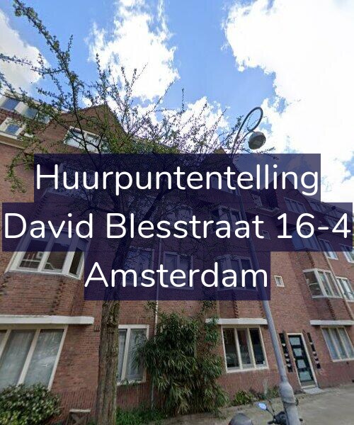 Foto gevel Huurpuntentelling voor David Blesstraat 16-4, Amsterdam