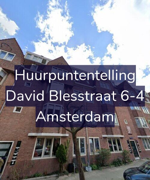Foto gevel Huurpuntentelling voor David Blesstraat 6-4, Amsterdam