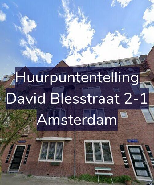 Foto gevel Huurpuntentelling voor David Blesstraat 2-1, Amsterdam