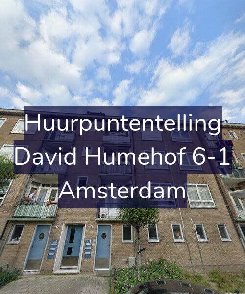 Foto gevel Huurpuntentelling voor David Humehof 6-1, Amsterdam