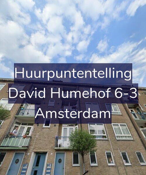 Foto gevel Huurpuntentelling voor David Humehof 6-3, Amsterdam