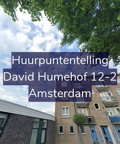 Foto gevel Huurpuntentelling voor David Humehof 12-2, Amsterdam