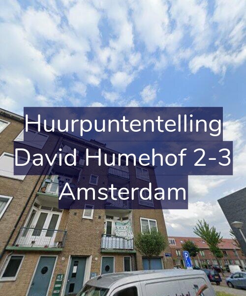 Foto gevel Huurpuntentelling voor David Humehof 2-3, Amsterdam
