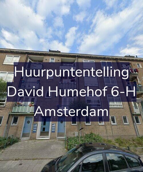 Foto gevel Huurpuntentelling voor David Humehof 6-H, Amsterdam