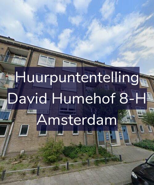Foto gevel Huurpuntentelling voor David Humehof 8-H, Amsterdam