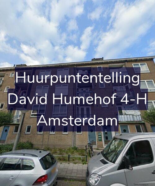 Foto gevel Huurpuntentelling voor David Humehof 4-H, Amsterdam