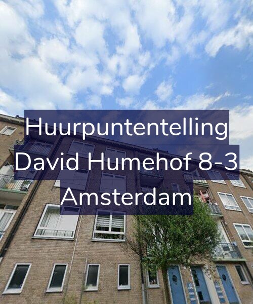 Foto gevel Huurpuntentelling voor David Humehof 8-3, Amsterdam