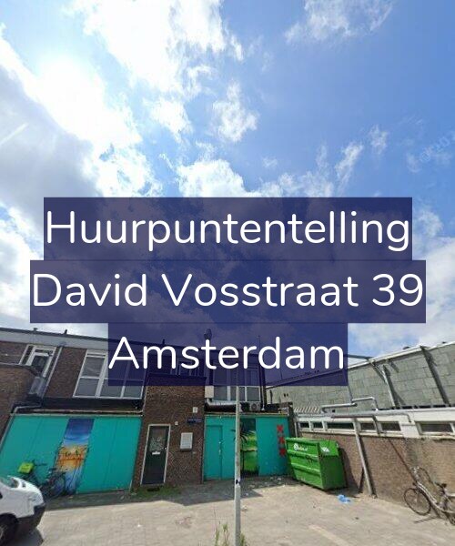 Foto gevel Huurpuntentelling voor David Vosstraat 39, Amsterdam