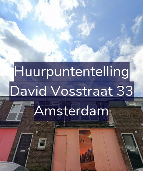 Foto gevel Huurpuntentelling voor David Vosstraat 33, Amsterdam