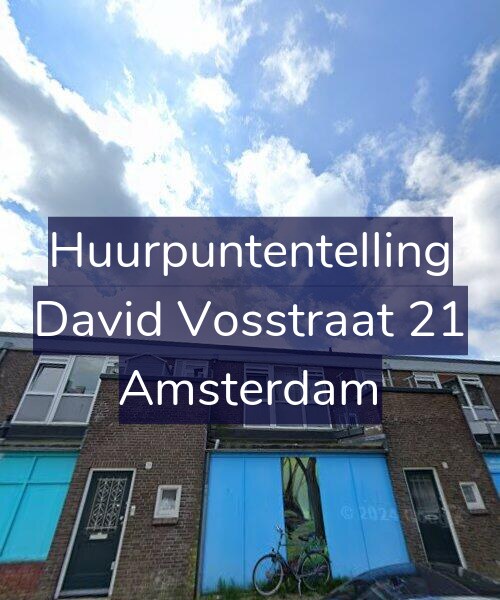 Foto gevel Huurpuntentelling voor David Vosstraat 21, Amsterdam