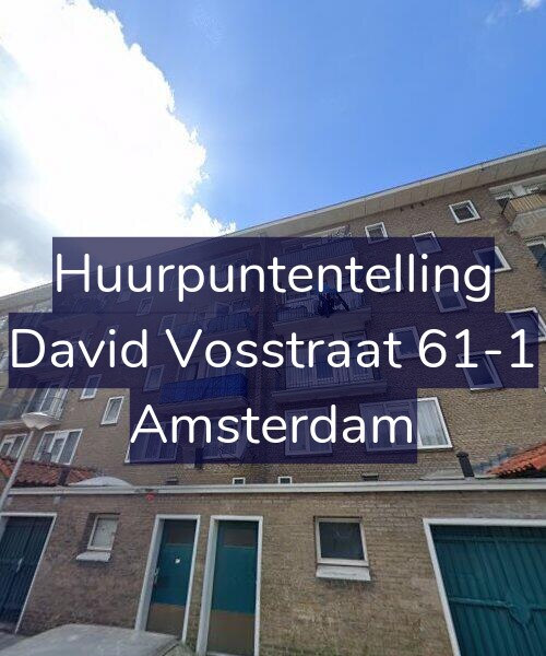 Foto gevel Huurpuntentelling voor David Vosstraat 61-1, Amsterdam