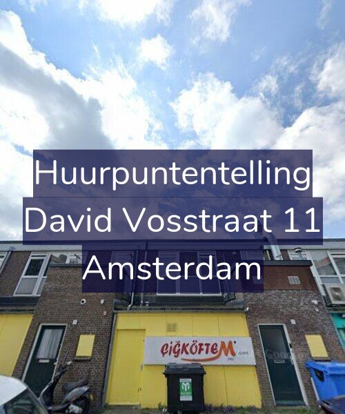Foto gevel Huurpuntentelling voor David Vosstraat 11, Amsterdam