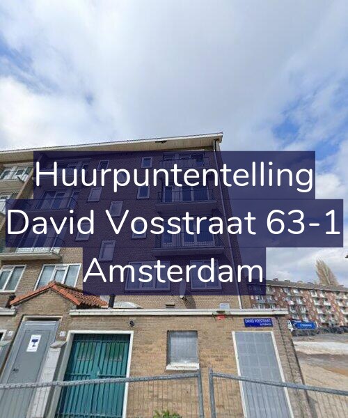 Foto gevel Huurpuntentelling voor David Vosstraat 63-1, Amsterdam