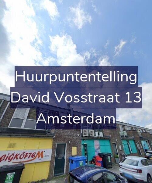 Foto gevel Huurpuntentelling voor David Vosstraat 13, Amsterdam