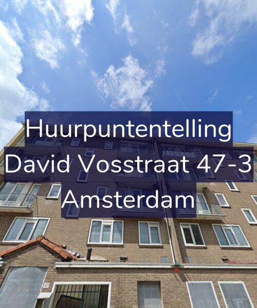 Foto gevel Huurpuntentelling voor David Vosstraat 47-3, Amsterdam