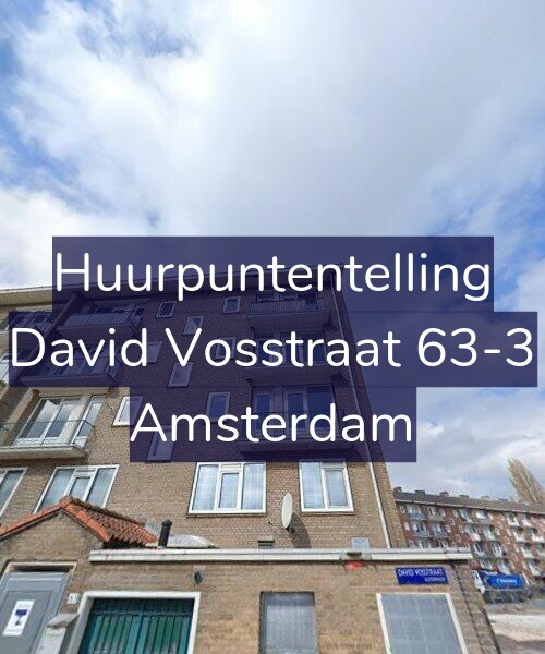 Foto gevel Huurpuntentelling voor David Vosstraat 63-3, Amsterdam