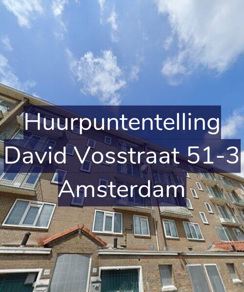 Foto gevel Huurpuntentelling voor David Vosstraat 51-3, Amsterdam