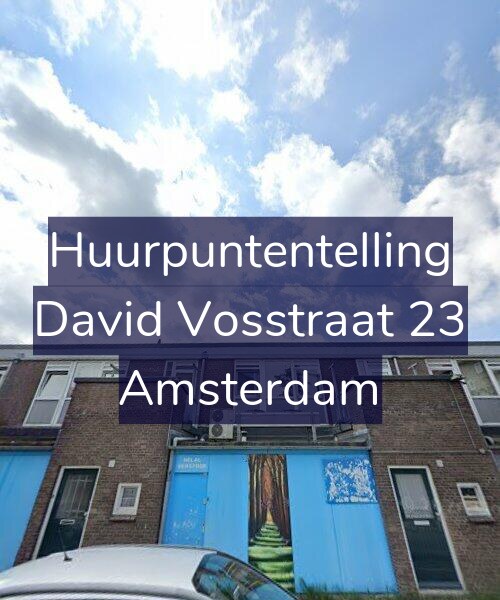 Foto gevel Huurpuntentelling voor David Vosstraat 23, Amsterdam