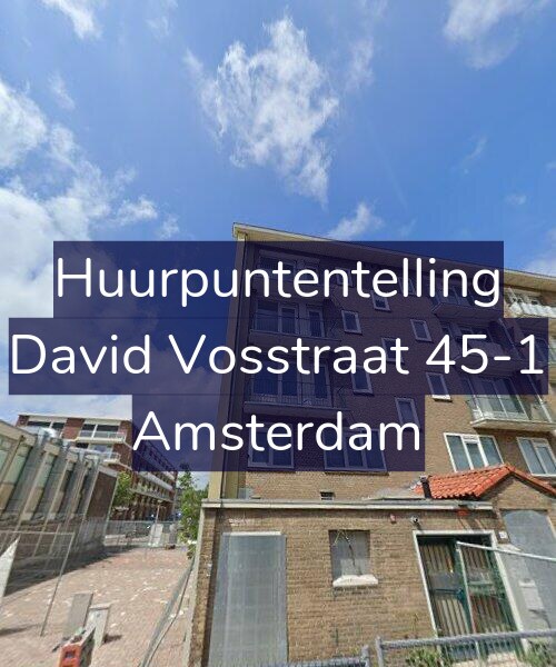 Foto gevel Huurpuntentelling voor David Vosstraat 45-1, Amsterdam