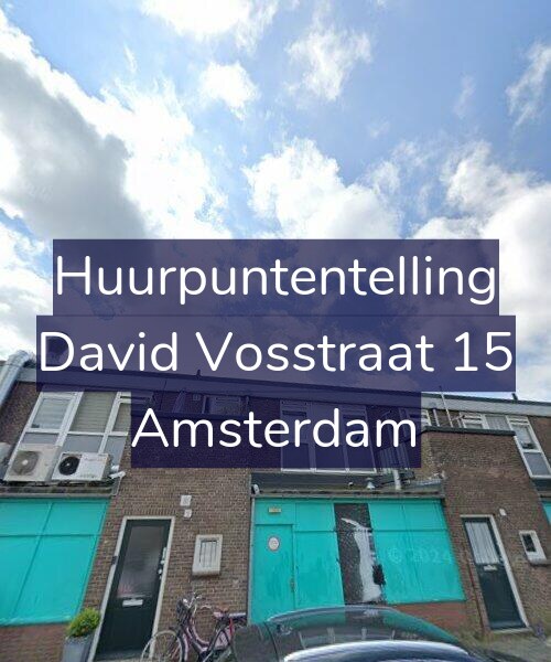 Foto gevel Huurpuntentelling voor David Vosstraat 15, Amsterdam