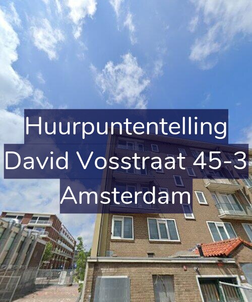 Foto gevel Huurpuntentelling voor David Vosstraat 45-3, Amsterdam