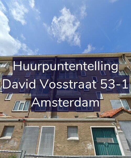 Foto gevel Huurpuntentelling voor David Vosstraat 53-1, Amsterdam