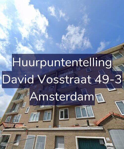 Foto gevel Huurpuntentelling voor David Vosstraat 49-3, Amsterdam