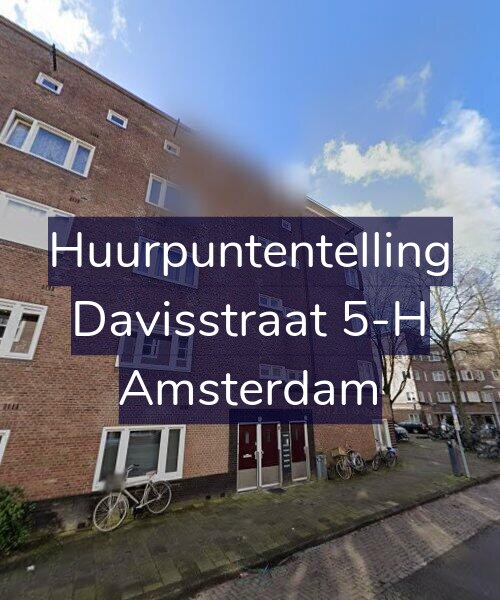 Foto gevel Huurpuntentelling voor Davisstraat 5-H, Amsterdam