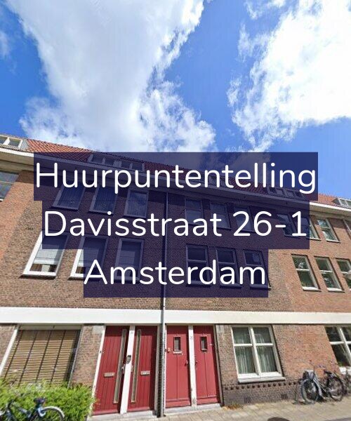 Foto gevel Huurpuntentelling voor Davisstraat 26-1, Amsterdam