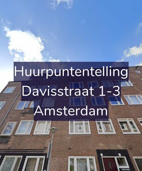 Foto gevel Huurpuntentelling voor Davisstraat 1-3, Amsterdam