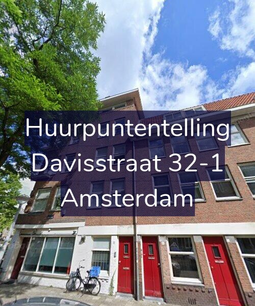 Foto gevel Huurpuntentelling voor Davisstraat 32-1, Amsterdam