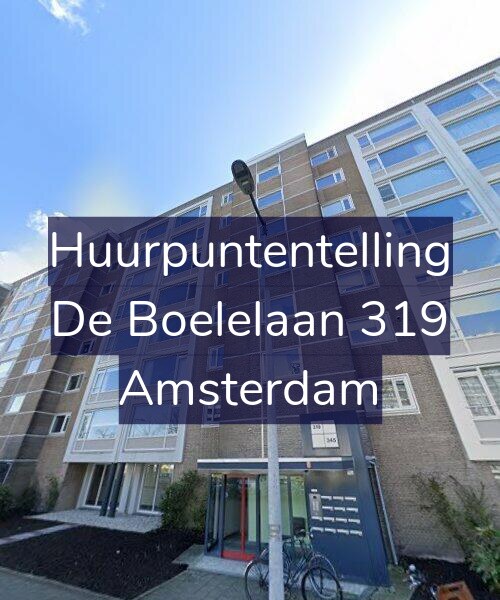 Foto gevel Huurpuntentelling voor De Boelelaan 319, Amsterdam