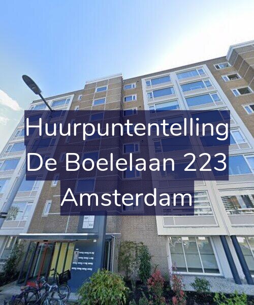 Foto gevel Huurpuntentelling voor De Boelelaan 223, Amsterdam