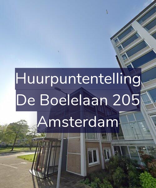 Foto gevel Huurpuntentelling voor De Boelelaan 205, Amsterdam