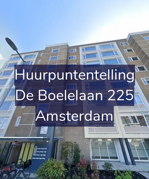 Foto gevel Huurpuntentelling voor De Boelelaan 225, Amsterdam
